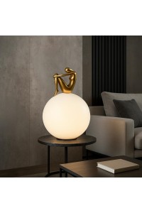 MOOSEE lampa stołowa UOMO 35 złota