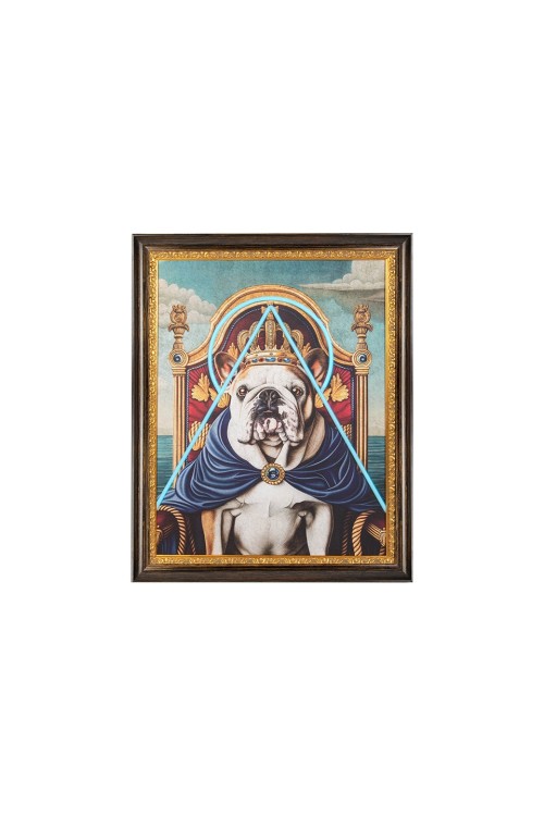 Obraz NEON BULLDOG 80x100 cm