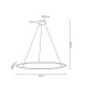 MOOSEE lampa wisząca RING SLIM 120 złota