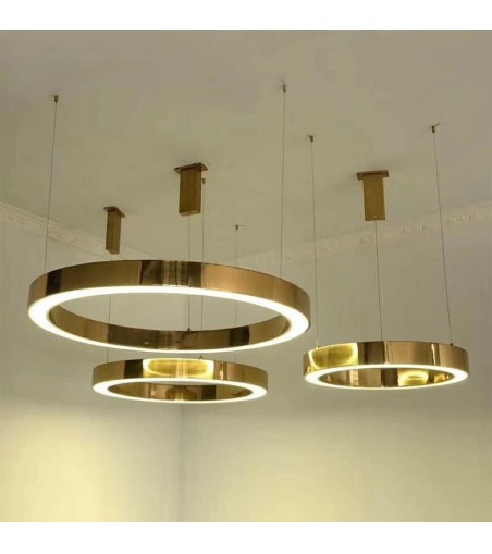 MOOSEE lampa wisząca RING 80 złota
