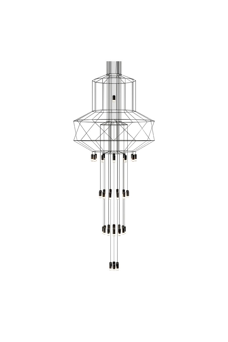 MOOSEE lampa wisząca FLUSSO 43 czarna