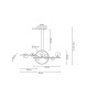 MOOSEE lampa wisząca ALURE LINE TWIN 90 czarna