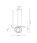MOOSEE lampa wisząca WAVE 120 złota