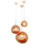 MOOSEE lampa wisząca FUSION 40 miedziana  - akryl