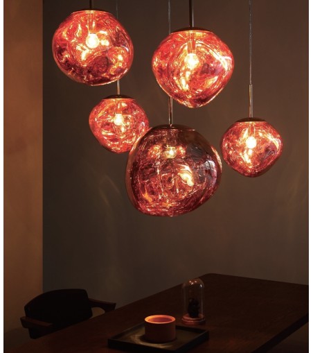 MOOSEE lampa wisząca FUSION 40 miedziana  - akryl