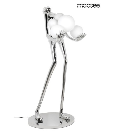 MOOSEE lampa podłogowa HUMAN SILVER       PREMIUM