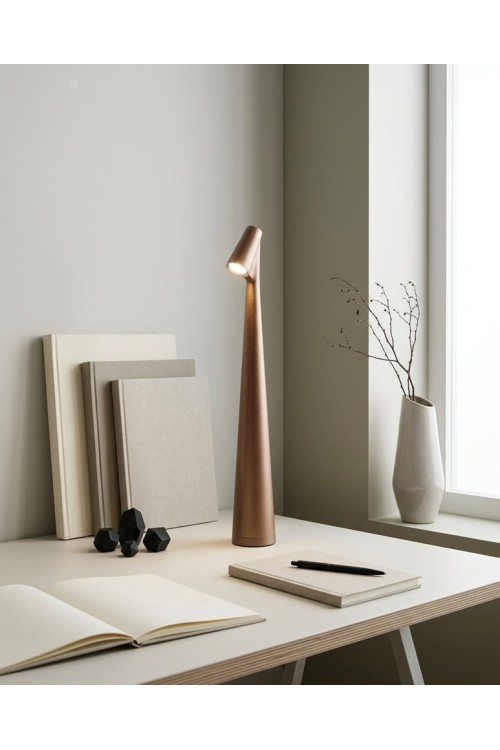 Lampka biurkowa / ogrodowa SHP SLIM       brązowa