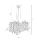 MOOSEE lampa wisząca RIVIERA 80 złota /   clear