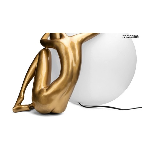 MOOSEE lampa stołowa UOMO 50 złota