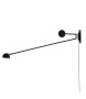 MOOSEE lampa ścienna GEAR czarna