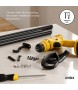 UMBRA karnisz LOOP 1 107 - 305 cm czarny