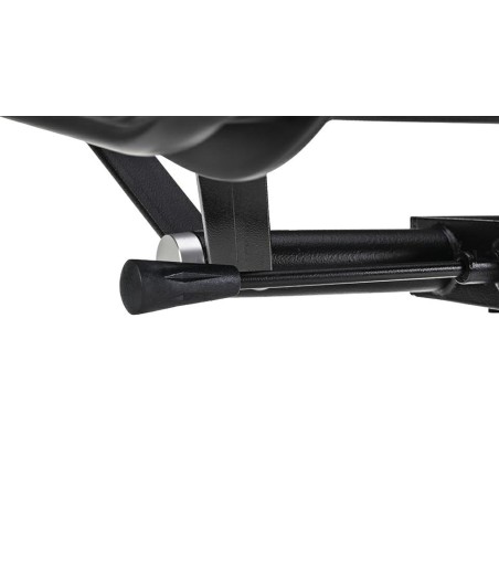 Fotel biurowy BODY PRESTIGE PLUS czarny  - skóra naturalna, aluminium