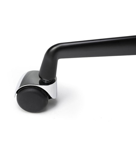 Fotel biurowy BODY PRESTIGE PLUS czarny  - skóra naturalna, aluminium