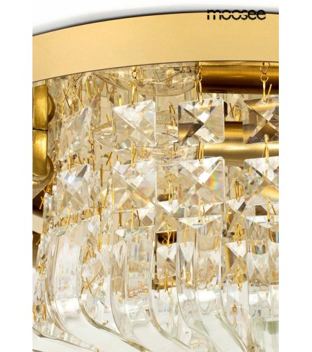MOOSEE lampa sufitowa / plafon BALUNA 80  złota