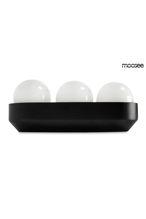 MOOSEE lampa ścienna DROPS 3 czarna