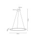 MOOSEE lampa wisząca RING SLIM 80 złota