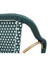 Krzesło ogrodowe CAFE MIRAMAR turkus /    morski rattan