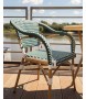 Krzesło ogrodowe CAFE MIRAMAR turkus /    morski rattan