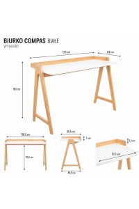 Biurko COMPAS białe