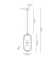 MOOSEE lampa wisząca AURELIA TWIN złota