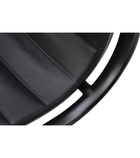 Fotel biurowy AERON PRESTIGE PLUS czarny - skóra naturalna, aluminium