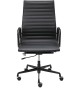 Fotel biurowy AERON PRESTIGE PLUS czarny - skóra naturalna, aluminium