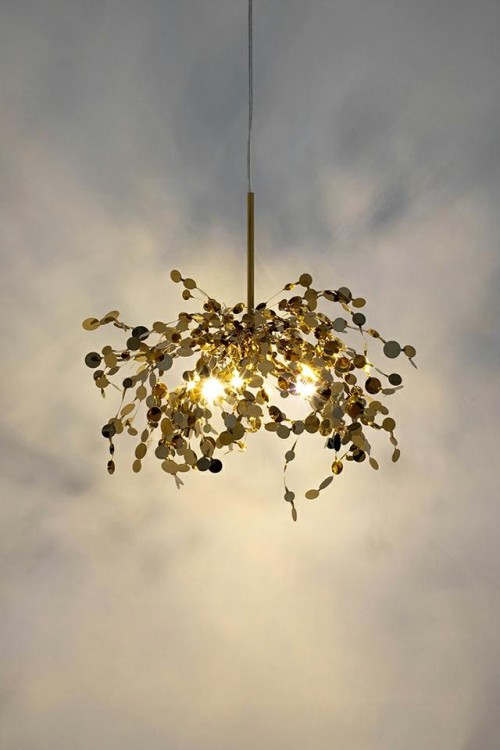 MOOSEE lampa wisząca MONETE SINGLE złota