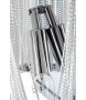 Lampa ścienna ATLANTA WALL 2 - aluminium, stal