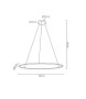 MOOSEE lampa wisząca RING SLIM 100 złota