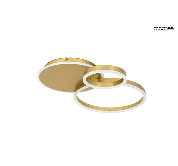 MOOSEE lampa sufitowa / plafon RINGS 3    złota