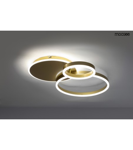MOOSEE lampa sufitowa / plafon RINGS 3    złota
