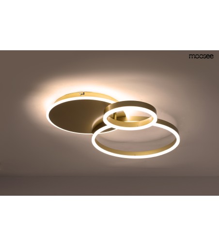 MOOSEE lampa sufitowa / plafon RINGS 3    złota