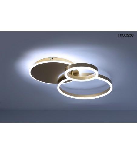 MOOSEE lampa sufitowa / plafon RINGS 3    złota