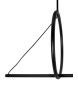 MOOSEE lampa wisząca STICK czarna