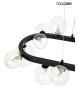 MOOSEE lampa wisząca ALURE OVAL 120       czarna