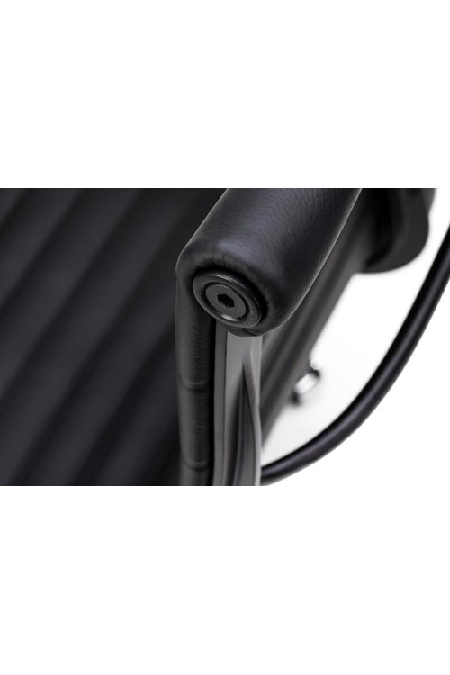 Fotel biurowy AERON PRESTIGE PLUS czarny - skóra naturalna, aluminium