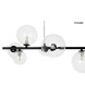 MOOSEE lampa wisząca ALURE LINE 90 czarna