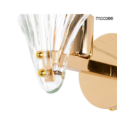 MOOSEE lampa ścienna CONCHA złota