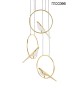 MOOSEE lampa wisząca BIRD DISC złota