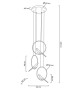 MOOSEE lampa wisząca BIRD DISC złota