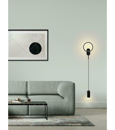 MOOSEE lampa ścienna COMO czarna