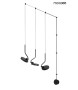 MOOSEE lampa ścienna FLAT 3 czarna