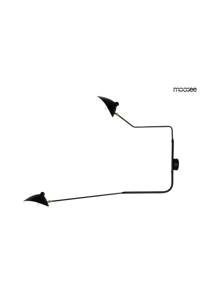 MOOSEE lampa ścienna RAVEN 2 - aluminium, stal węglowa