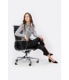 Fotel biurowy AERON PRESTIGE PLUS chrom  - skóra naturalna, aluminium