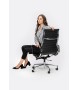 Fotel biurowy AERON PRESTIGE PLUS chrom  - skóra naturalna, aluminium