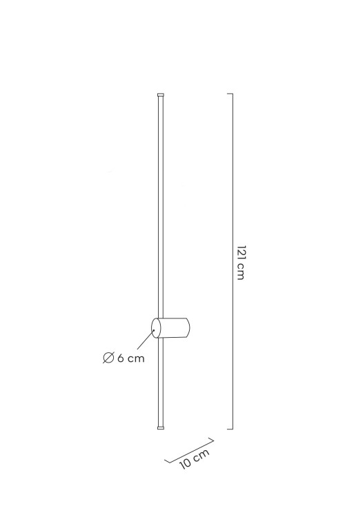 MOOSEE lampa ścienna OMBRE 120 biała