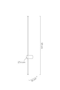 MOOSEE lampa ścienna OMBRE 120 biała