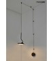 MOOSEE lampa ścienna FLAT czarna