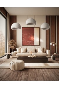 MOOSEE lampa wisząca NEST 100 biała