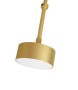 MOOSEE lampa wisząca CAPRI DISC 3 złota   - 180 LED, aluminium, szkło